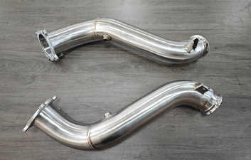 McLaren 720s Downpipes with Heat Shields - Narkos Parts