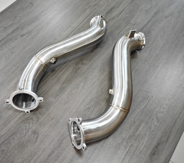 McLaren 720s Downpipes with Heat Shields - Narkos Parts